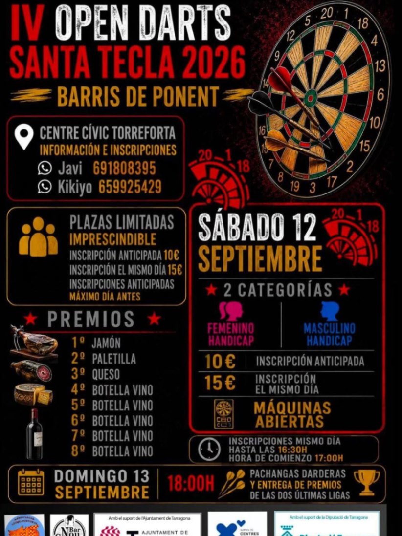 IV OPEN DARTS SANTA TECLA