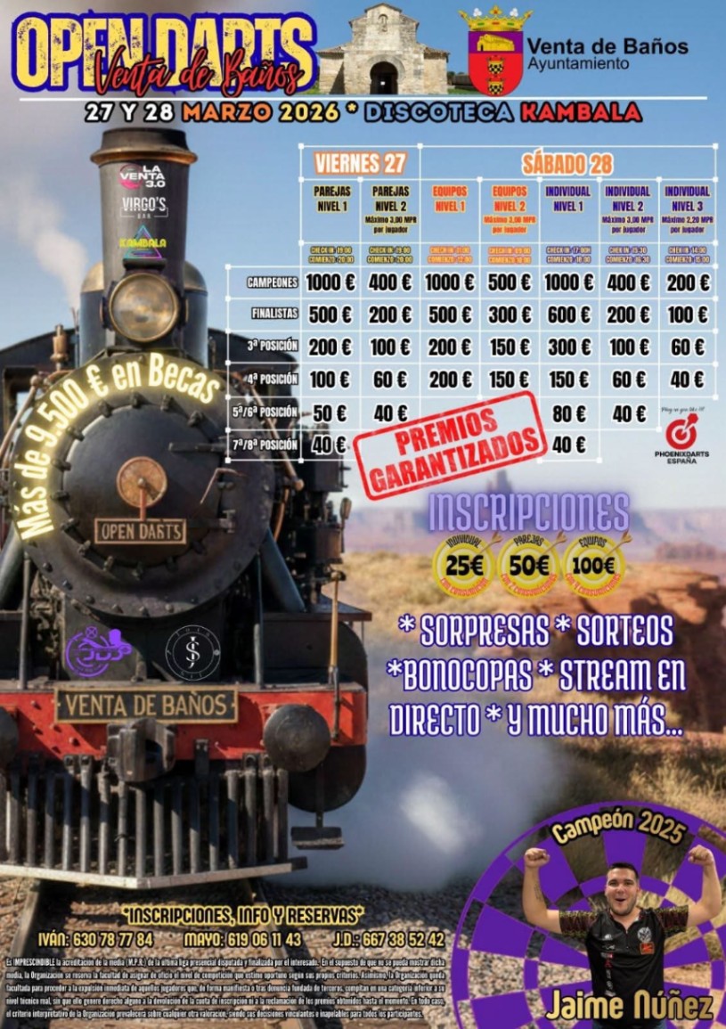 OPEN DARTS VENTA DE BAÑOS